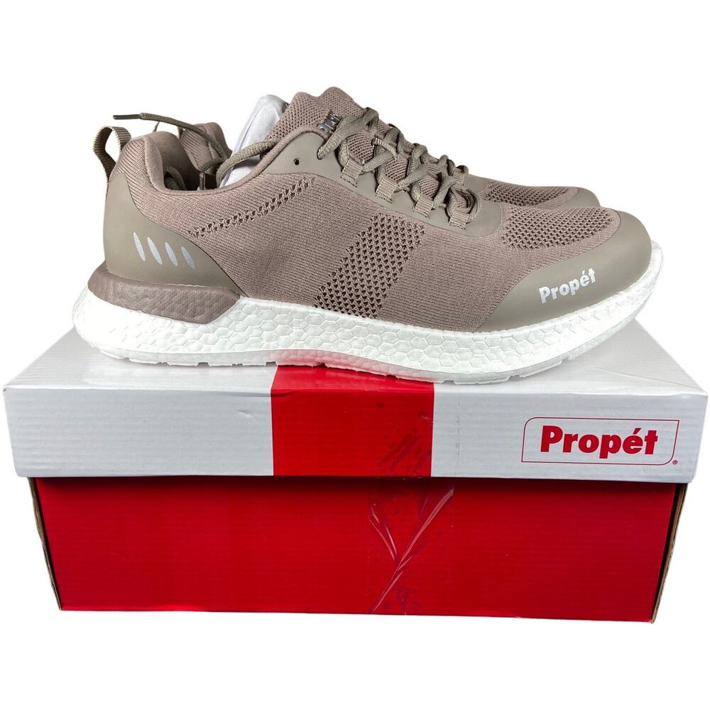 Propet B10 Usher Taupe Brown Ortholite Athletic Shoes Women Size 14 NIB